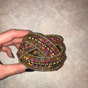 Multicolor beaded bracelet